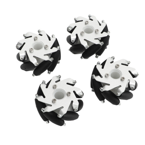 Κιτ τροχών Creative60mm Mecanum, πανκατευθυντικοί τροχοί ρομπότ για DIY έργα, εργαλεία 2