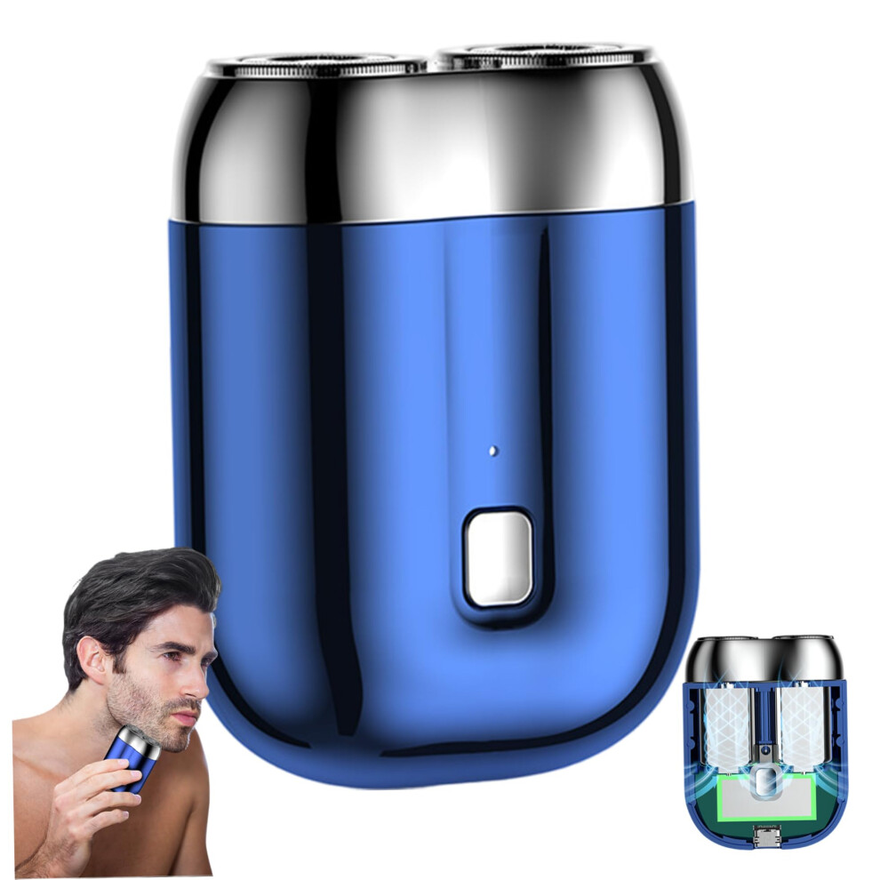 Electric Shaver for Men Waterproof Rechargeable Double Head Foil Razor Wet Dry TypeC Charging