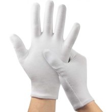 12 paia di guanti idratanti per la notte, guanti in cotone per mani secche e eczema, guanti in cotone bianco per uomini e donne, taglia uni