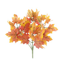 Decor inovator pentru festivalul recoltei, ramuri artificiale din frunze de arțar, tulpini decorative de toamnă 28x22cm, decor versatil pentru