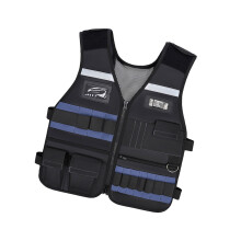 Gilet à outils avec poches, gilet de travail à dispersion-Bleu