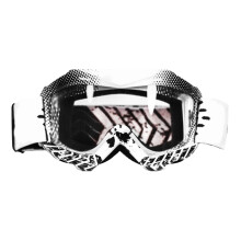 Motocross-Brille mit verstellbarem elastischem Band, dreilagigem Schaumstoff für optimalen Tragekomfort, weitem Sichtfeld, rutschfestem Silikonband