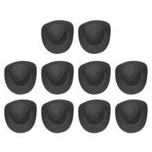 Hataí Cowboy Mealltacha: Hataí Mionphíosaí Plaisteacha, Foirfe le haghaidh Maisiúcháin Cóisire. Hata Cowboy, Hataí Mion-Cowboy Iartharacha a