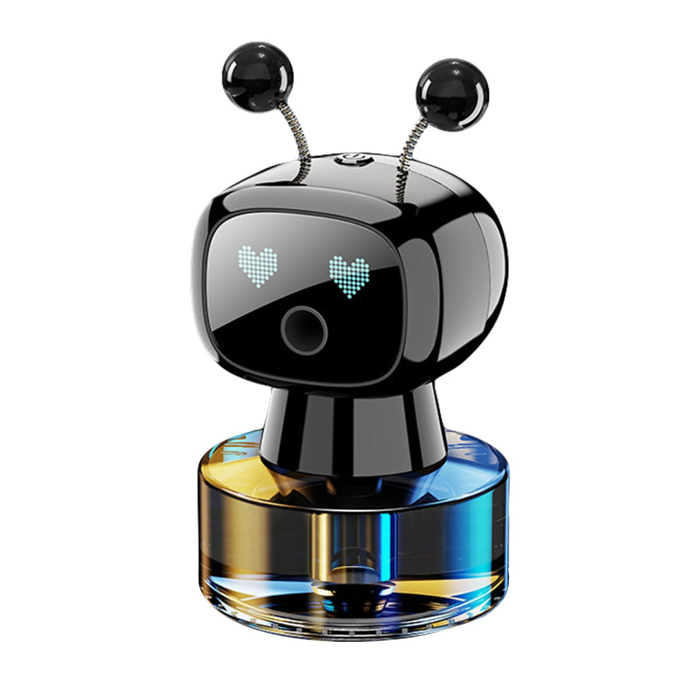 Smart Ai Robot Car Air Freshener With Automatic Scent Release And Cute Aromatherapy Diffuser Black 9339159928110