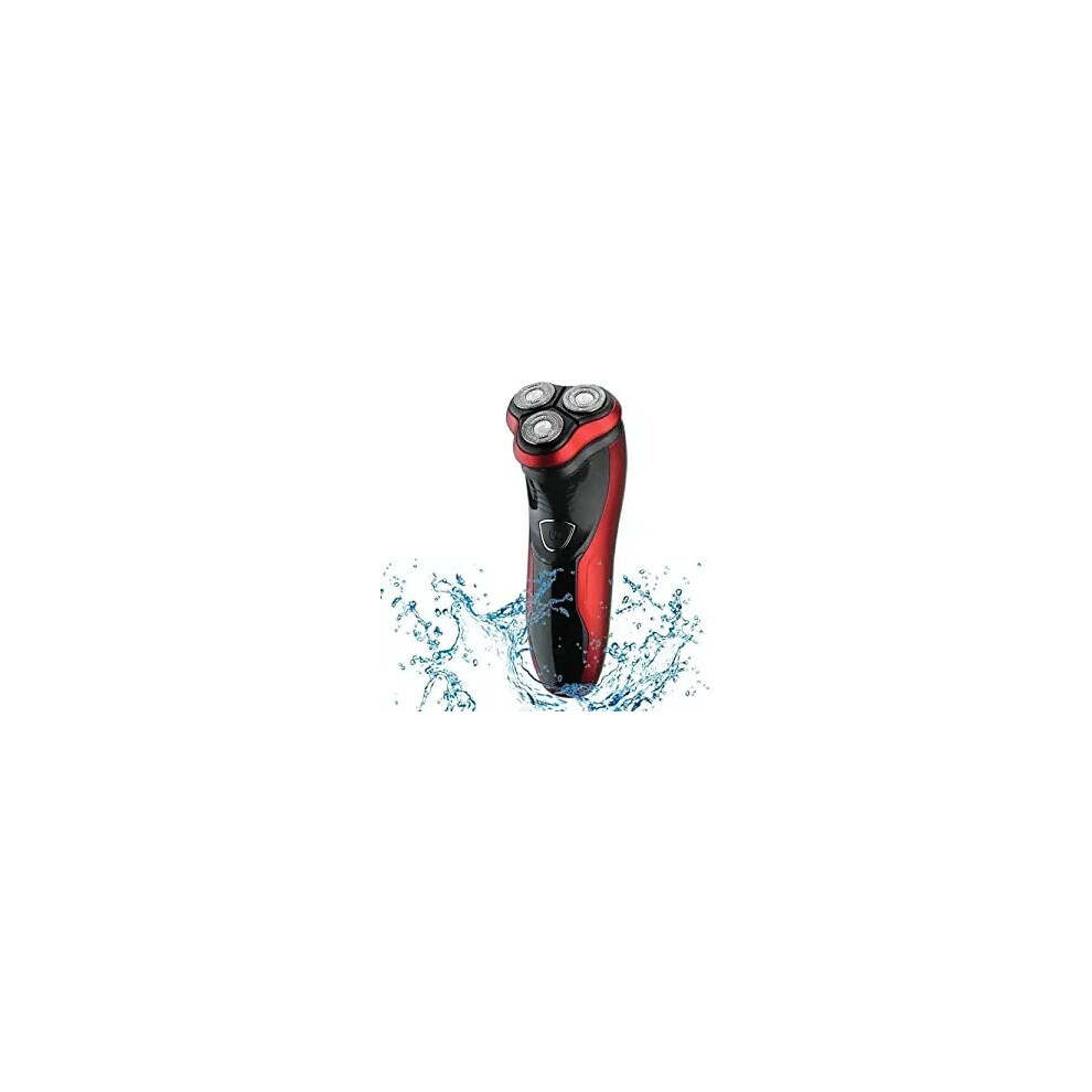 Electric Shaver for Men Waterproof Wet and Dry USB Rechargeable Rotary Razor with Popup Trimmer