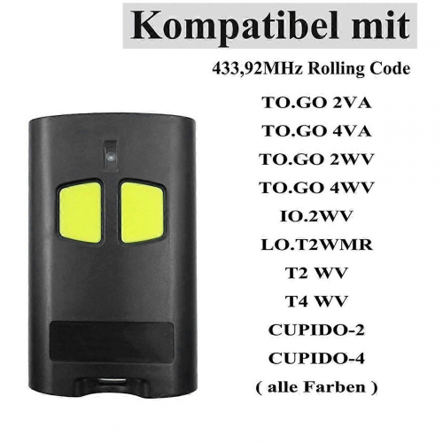 2pcs 433MHz Handheld Remote Control For Beninca 2