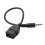 USB jack, AUX, 3.5 mm jack for audio data charging cable black 1