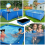 Capa protetora resistente para piscina retangular acima do solo, 400 x 211 cm, com material reforçado, resistente a rasgos e ao desbotamento 4