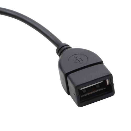 USB jack, AUX, 3.5 mm jack for audio data charging cable black 2