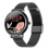 Smartwatch CF80 mit Herzfrequenz- und Blutdruckmessung, schwarzes Edelstahlarmband 1