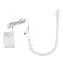 Iluminare elegantă, lumini LED alfabetice neon decor de perete pentru petrecere alb cald, efect mat translucid pentru iluminare moale,