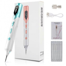 Stylo laser plasma professionnel (bleu) pour l'élimination des taches de rousseur et des grains de beauté. Outil d'élimination des acrochord
