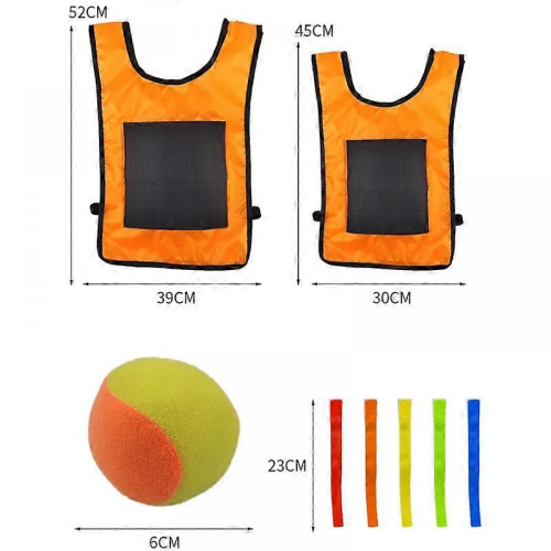 Παιδικό γιλέκο Dodgeball για παιχνίδια εξωτερικού χώρου γονέα-παιδιού με 5 μπάλε 2