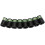 Racket handle accessory, 20 x 13.8 x 9.3 mm, black tip, size 0.370, silver ferrules 2