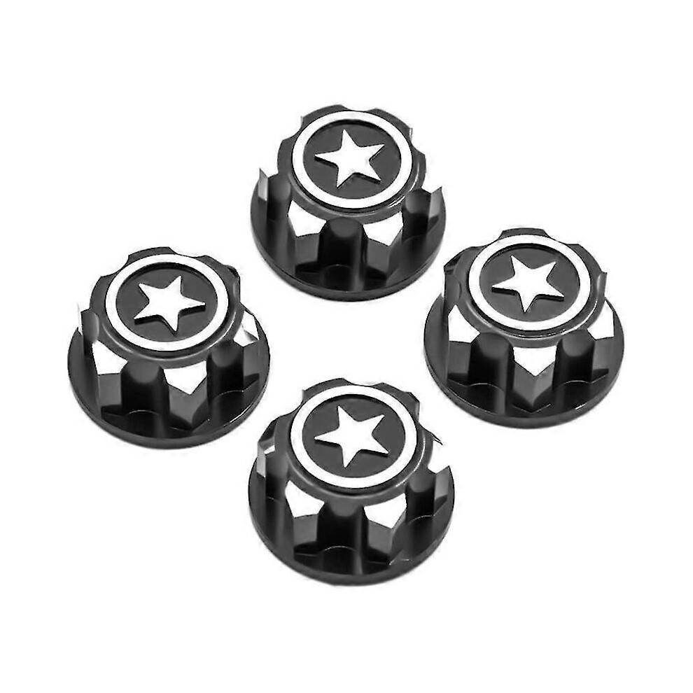 (As Show, One Size) Pack 17Mm Hex Wheel Lug Nuts Compatible X-Maxx For Summit For Traxxasblack 3461866274467