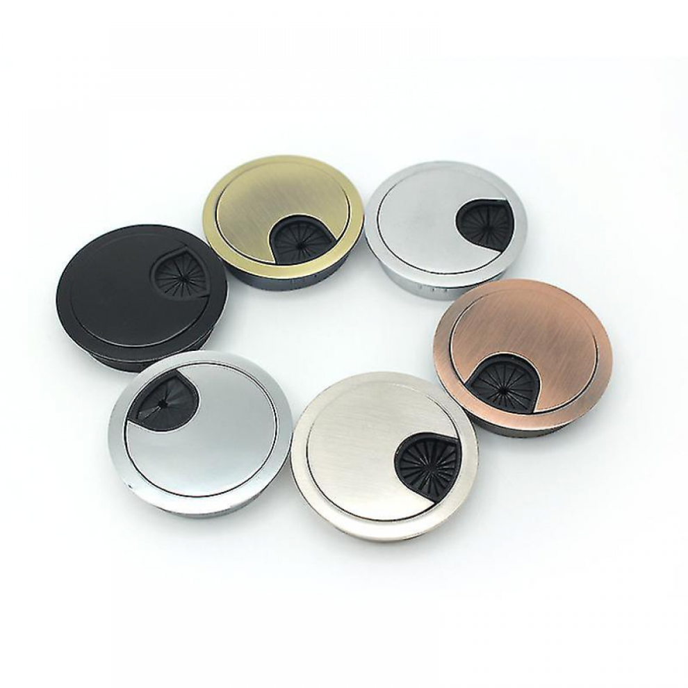 Desk Wire Hole Cover Computer Tidy Grommet Table Cable Outlet Port Surface Line Box Table Cable Hardware(Antique Green-35Mm) 6472608774173