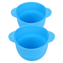 2pcs Foldable Silicone Wax Pot Liner 300ml Reusable Wax Warmer Bowl for Hair Removal