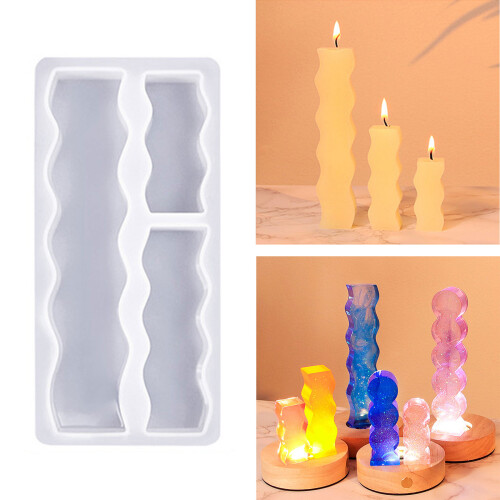 3-in-1 Long Candle Molds for Making Candle Soap-S shape 4 2