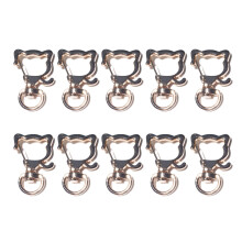10x Irregular Shape Carabiner Cute Cats Key Chain Clip Hook-8