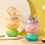Cartoon Cute Deer Water Bottles Portable Summer-Gradient Yellow 5