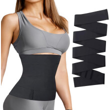 Cinta pós-parto feminina, modeladora de cintura com efeito ampulheta, função térmica para aumentar a atividade física e design sem costura que