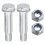 2Pcs 6Inch Air Compressor Wheel Replacement Shock Absorption Non-Slip Air Compressor Caster Wheels 5