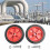2Pcs 6Inch Air Compressor Wheel Replacement Shock Absorption Non-Slip Air Compressor Caster Wheels 4