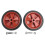 2Pcs 6Inch Air Compressor Wheel Replacement Shock Absorption Non-Slip Air Compressor Caster Wheels 6