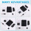 Three-Knob 16-Key, 4-Row Shortcut Gaming and Stock Volume Design Clip Macro-Programmable Mechanical Keyboard 7