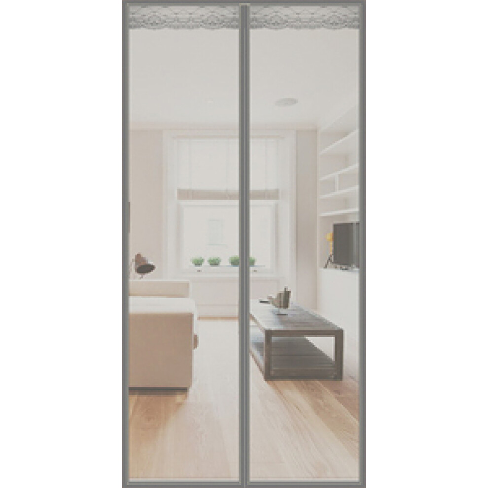 Magnetic Closure Screen Door, Durable Fiberglass Mesh Ensures Heavy Duty Insect Exclusion, Easy Installation For Quick Setup, Automatic Closure For Ha 9454554854816