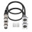 2er-Pack D-Typ-XLR-Kabel, Durchgangsstecker, D-XLR-Stecker auf Buchse für Premium-Stagebox, Patchpanel, Panelmontage 1