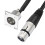 2er-Pack D-Typ-XLR-Kabel, Durchgangsstecker, D-XLR-Stecker auf Buchse für Premium-Stagebox, Patchpanel, Panelmontage 6