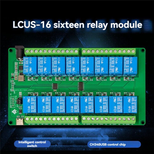 16 Channel USB Relay Module ESP32 Development Board Computer Serial Port Control   Controller for PC 1
