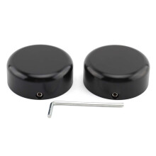 1Pair Black Aluminum Front Fork Cover Caps for Harley Sportster S 1250 RH1250 S 2021-2023