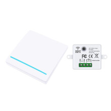 Tuya Wifi RF433Mhz Slimme Draadloze Schakelaar 1-Voudige Afstandsbediening Verlichting Wandschakelaars voor Lamp LED Wit