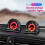 Car Music Rhythm Light Pointer Rhythm Light Wind Vent Decorative Light USB 5V Plug and  Red 9