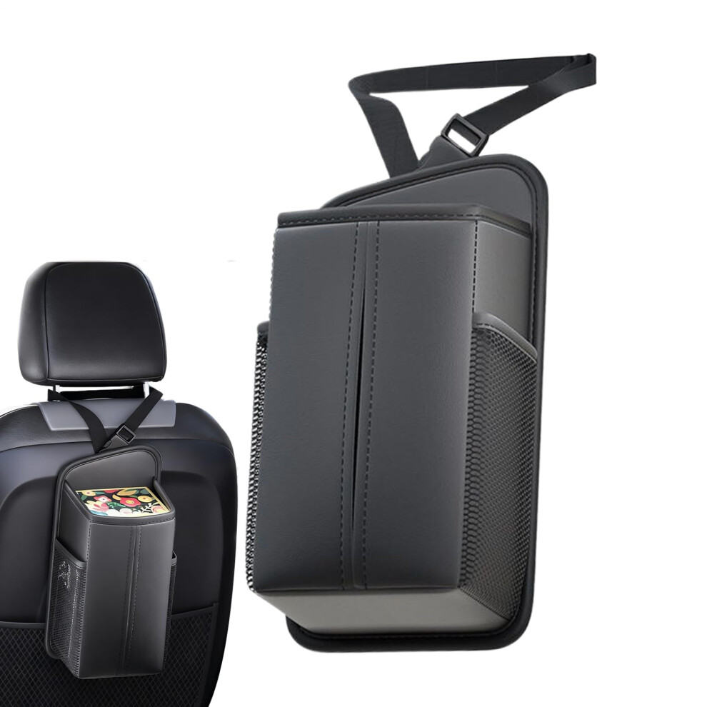Car Tissue Holder And Seat Organizer With Easy Access, Spacesaving Headrest Mounted Napkin Pouch 9119770587855
