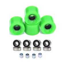 Pack Longboards Skateboard Cruising Wheel Set With Bearings And Spacers Longboards Wheel Set Ref: 1312
