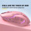 Wireless Mouse 2.4G Computer Mouse Laptop USB Rechargeable Mute Backlit Mouse Cute Gaming Mouse Wireless 2