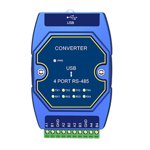 USB to -485 Serial Port Converter 4 Serial  E810-U41CS USB-C Interface 6M Rate Industrial Grade Without 1