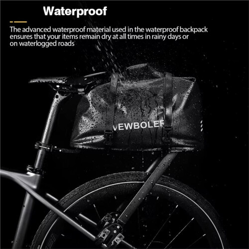 NEWBOLER Bolsa para Bicicleta Aeropack com Trava de Código para MTB e Bicicletas Gravel 1
