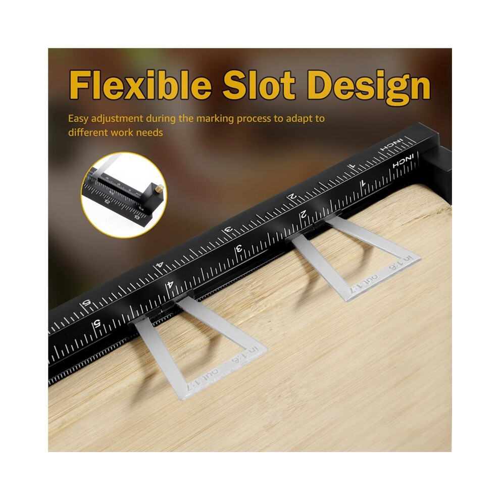 28Pcs Multifunctional Dovetail Marking Tool Set For Woodworking, Adjustable Aluminum Alloy 4713856519782