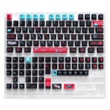 For Jinx Korean Profile PBT 129 Keys Keycaps for GH60/GK61/GK64/84/87/96/104/108/980 Mechanical Keyboard