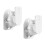 4 Pcs Adjustable Speaker Wall Brackets Adjustable Swivel and Tilt Angle Rotation Surround Sound Stand 2