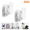4 Pcs Adjustable Speaker Wall Brackets Adjustable Swivel and Tilt Angle Rotation Surround Sound Stand 6