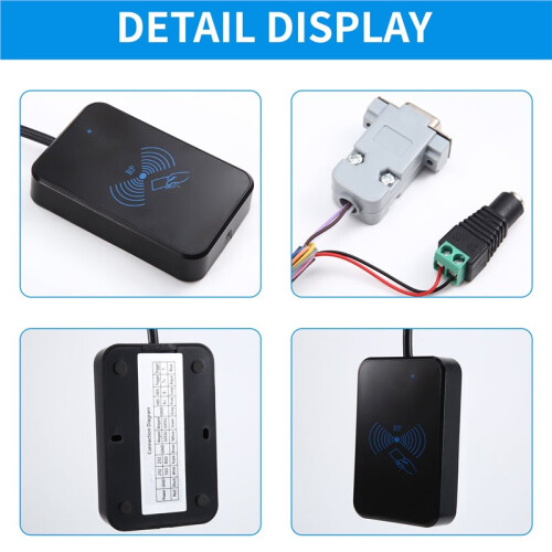 865-868mhz RS232 RFID UHF Reader/Writer with Software Batch Card Writing Support RS232 RS485 EU Frequency 1