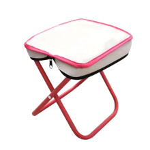 Tragbarer, Zusammenklappbarer Campinghocker, Angelhocker mit Zusammenklappbarem Stauraum, Multifunktionaler Mini-Reise-Skizzierhocker