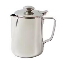 Milk Frothing Jug Stainless Steel Pointed Spout Milk Frothing Jug for Coffee, Latte Art and Milk Tea, 600ml