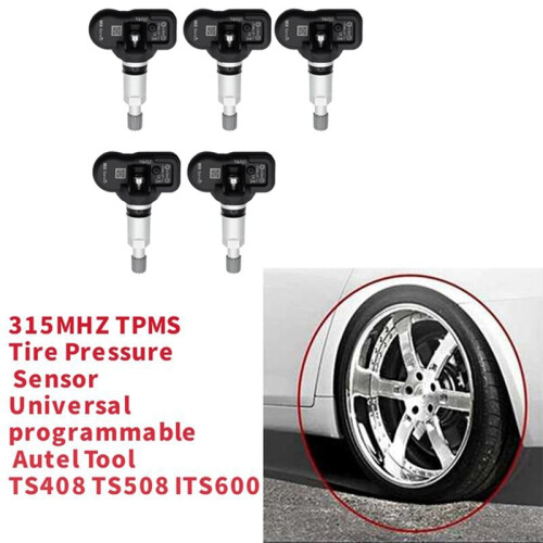 5Pcs Programmable MX Sensor 315MHZ Universal Programmable Autel TS408 TS508 ITS600 TPMS Tire Pressure Sensor Monitor 2