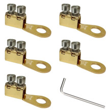 5 Stück 8-1AWG Batteriekabelschuhe, Batteriekabelenden, Ringkabelschuhe, Batterieanschlussklemmen, Schraubklemmen Aus Kupfer, Crimpfrei